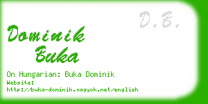 dominik buka business card